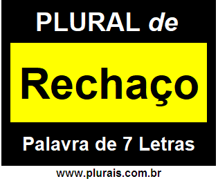 Plural de Rechaço