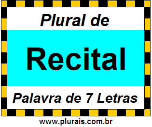 Plural de Recital