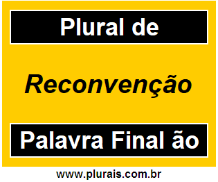 Plural de Reconvenção