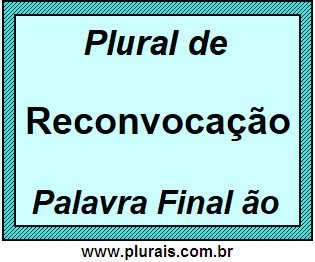 Plural de Reconvocação