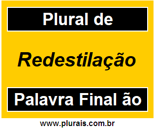 Plural de Redestilação