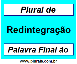 Plural de Redintegração