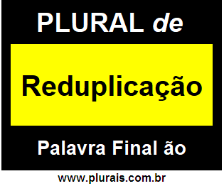 Plural de Reduplicação