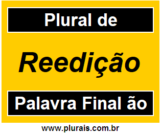 Plural de Reedição