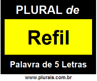 Plural de Refil