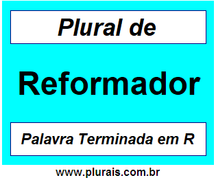 Plural de Reformador