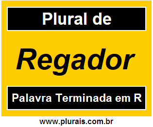 Plural de Regador