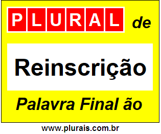 Plural de Reinscrição