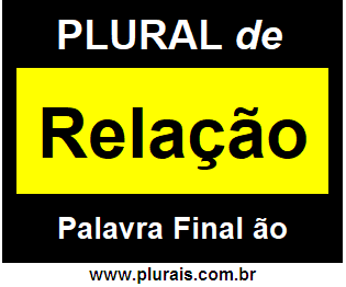 Plural de Relação