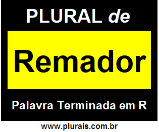 Plural de Remador