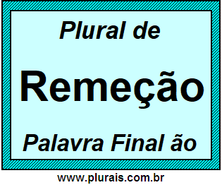 Plural de Remeção