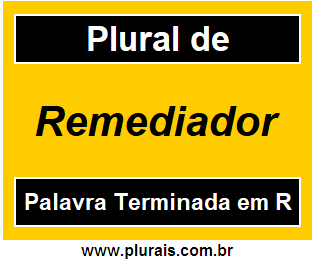 Plural de Remediador