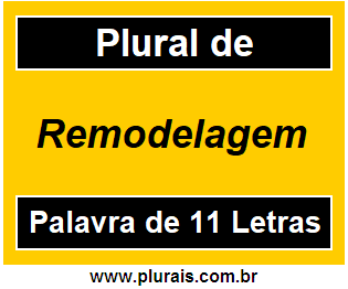 Plural de Remodelagem