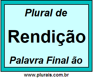 Plural de Rendição