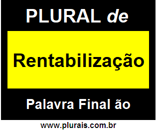 Plural de Rentabilização