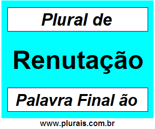 Plural de Renutação