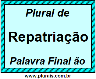 Plural de Repatriação