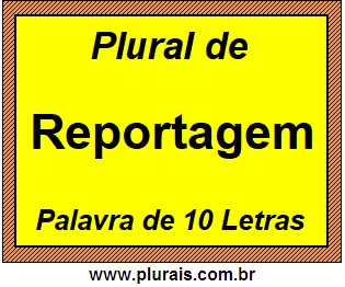 Plural de Reportagem