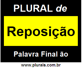 Plural de Reposição