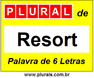 Plural de Resort