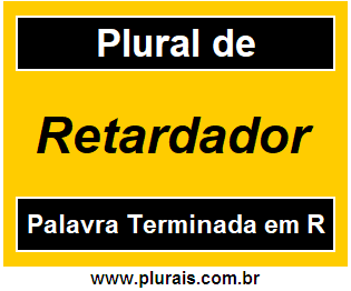 Plural de Retardador