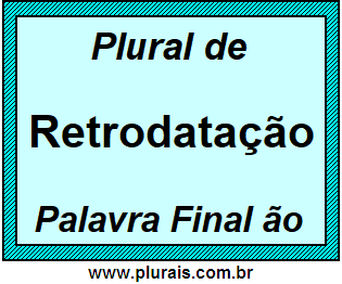 Plural de Retrodatação