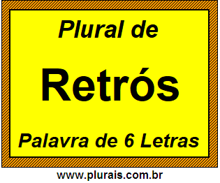 Plural de Retrós