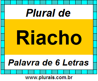 Plural de Riacho