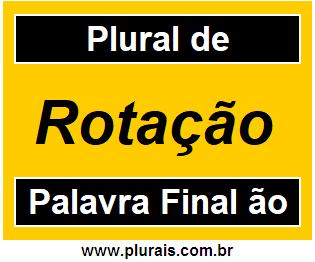 Plural de Rotação