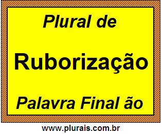 Plural de Ruborização