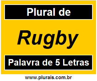 Plural de Rugby