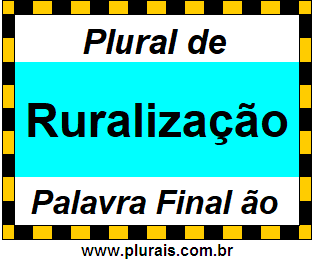 Plural de Ruralização