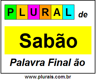 Plural de Sabão