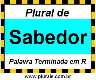 Plural de Sabedor