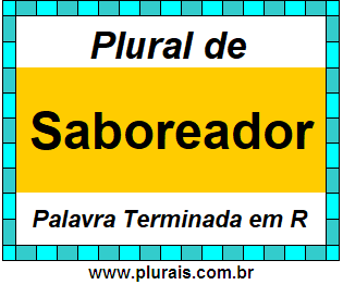 Plural de Saboreador