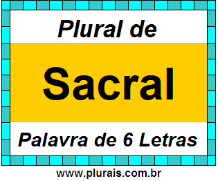 Plural de Sacral