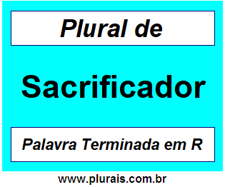 Plural de Sacrificador