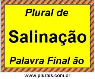 Plural de Salinação