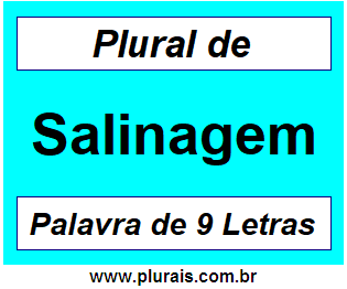 Plural de Salinagem