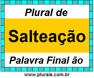 Plural de Salteação