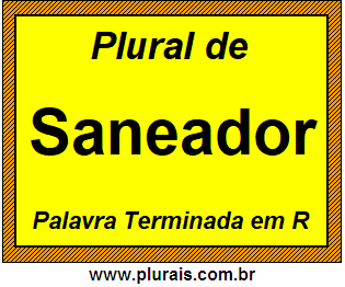 Plural de Saneador