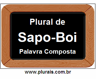 Plural de Sapo-Boi