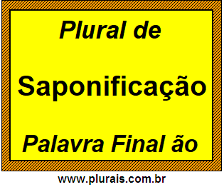 Plural de Saponificação