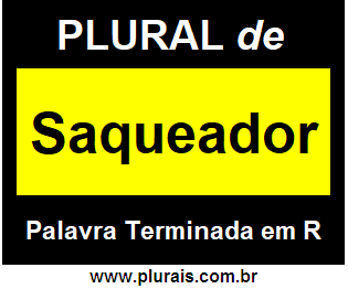 Plural de Saqueador