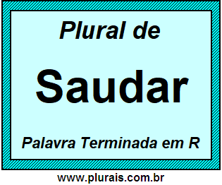 Plural de Saudar