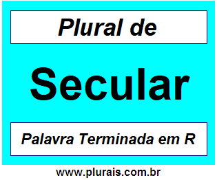 Plural de Secular