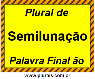 Plural de Semilunação