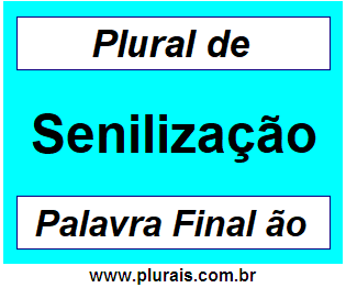 Plural de Senilização