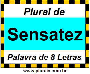 Plural de Sensatez