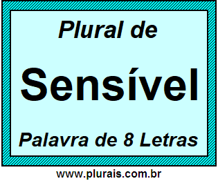 Plural de Sensível